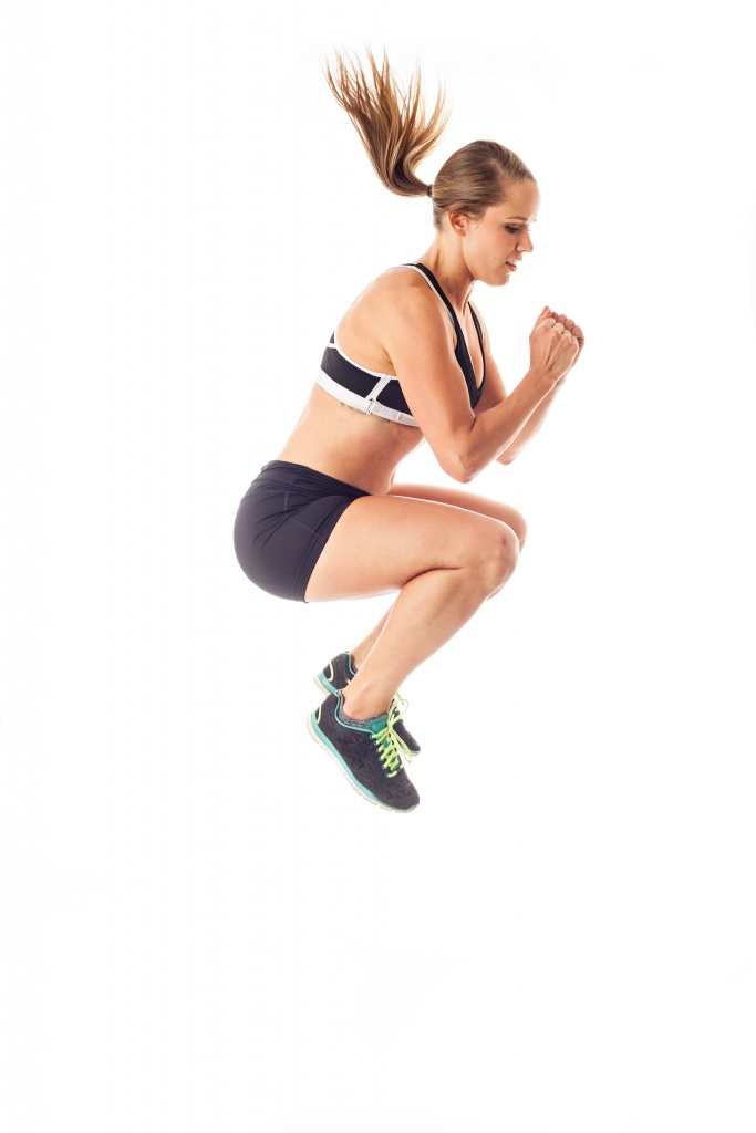 Make sure you engage your stomach when doing tuck jumps to get the most from the exercise TheFuss.co.uk