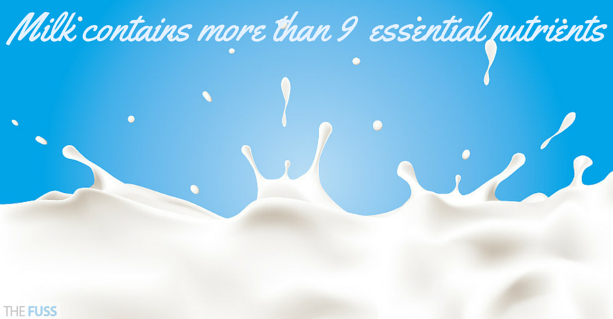 Milk contains more than 9 essential nutrients TheFuss.co.uk