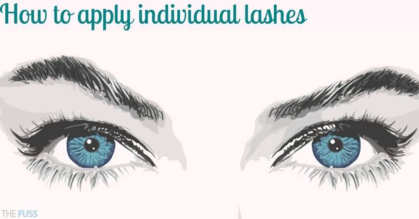 How to apply individual lashes TheFuss.co.uk