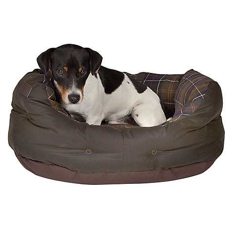 Barbour Waxed Cotton Dog Bed