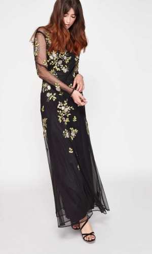 Miss Selfridge PREMIUM Floral Embellished Maxi Dress