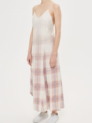 Topshop Graduated Check Slip By Boutique