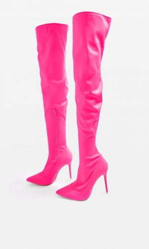 Topshop BELLINI High Heel Point Stretchy Boots