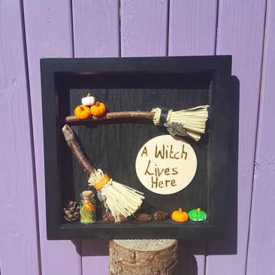 A Witch Lives Here Sign