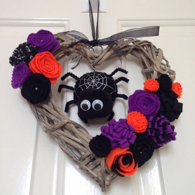 Halloween Floral Wreath