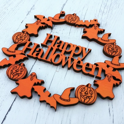Happy Halloween Door Wreath