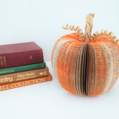 Paper Pumpkin Halloween Decoration