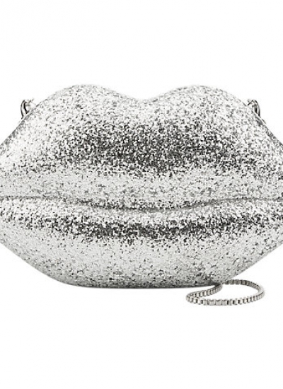 Lulu Guiness Large Perspex Lips Clutch Bag