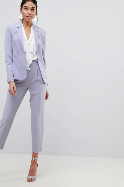 ASOS DESIGN Mix & Match Tailored Suit In Grey Lilac