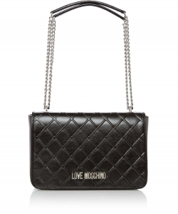 Love Moschino Reverse Quilted Flapover Shoulder Bag