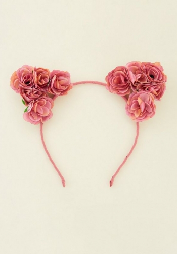 New Look Pink Roses Cat Ears