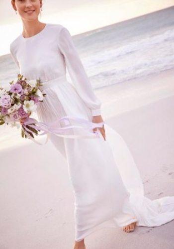 Next Ivory Satin Wedding Dress